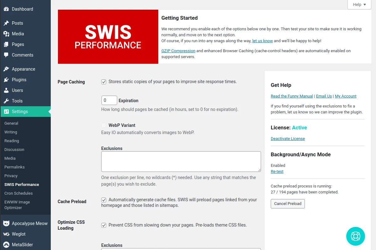 EWWW Image Optimizer (EasyIO), Stable, Powerful CDN, and WebP for WordPress — screenshot 4