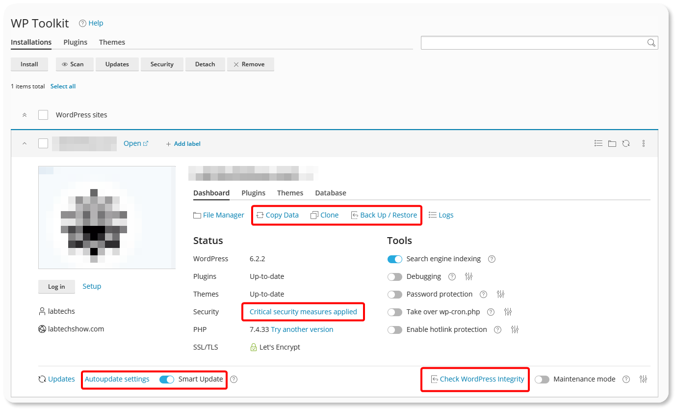 verpex web hosting wp toolkit