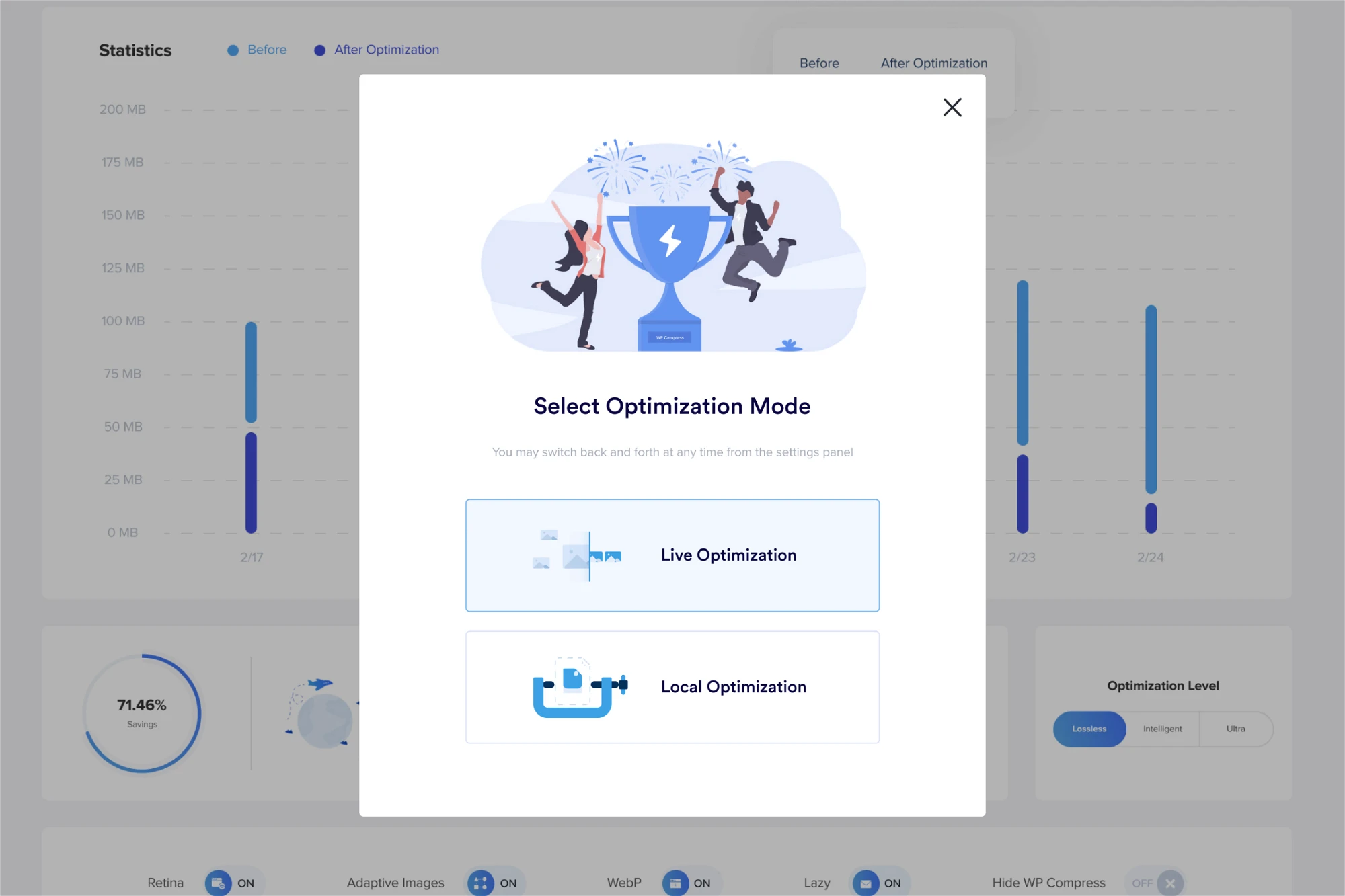 WP Compress WordPress Performance Suite - Optimize Images, WebP and Powerful CDN — screenshot 4